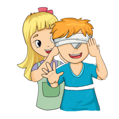 играть в прятки ребенка, мультфильм, слепой, слепой PNG и PSD-файл пнг для  бесплатной загрузки